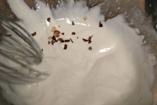 Pineapple Slaw - Making the Yogurt Dressing | CookingInStilettos.com