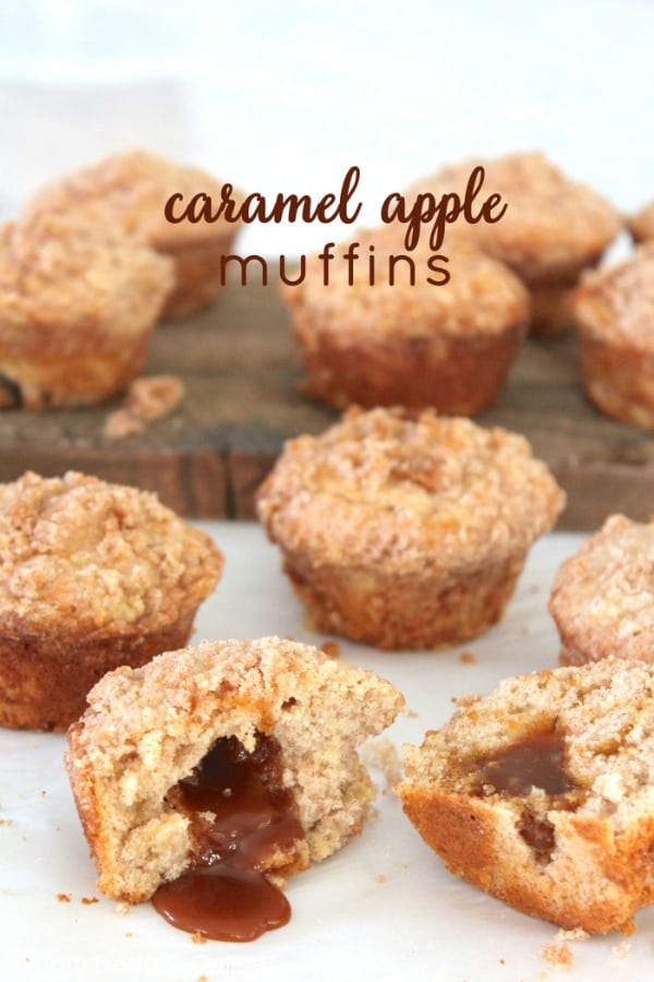 Delicious Dishes Recipe Party - Apple Recipes - Caramel Apple Muffins | CookingInStilettos.com