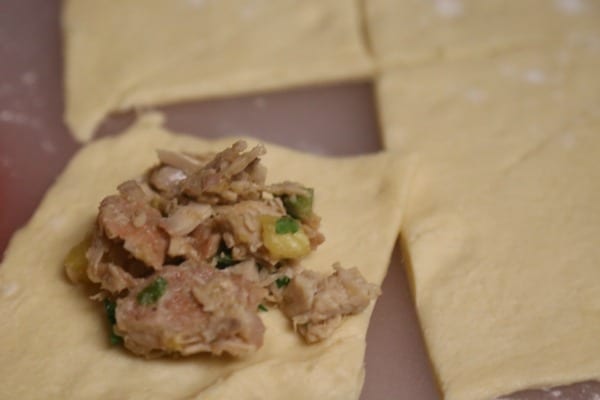 Kalua Pork Bites with Homemade Pineapple Teriyaki Sauce - Filling the Bites | CookingInStilettos.com