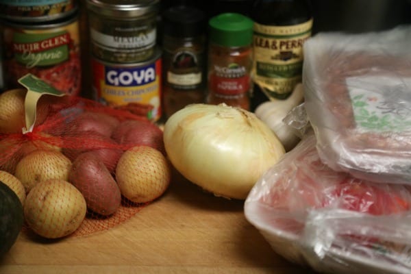 Slow Cooker Pork Tinga with Potatoes, Avocado and Fresh Cheese - Ingredients | CookingInStilettos.com