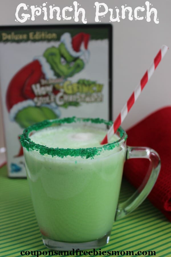 Delicious Dishes Recipe Party - Favorite Cookies and Bars - Grinch Punch from Coupons and Freebies Mom | CookingInStilettos.com