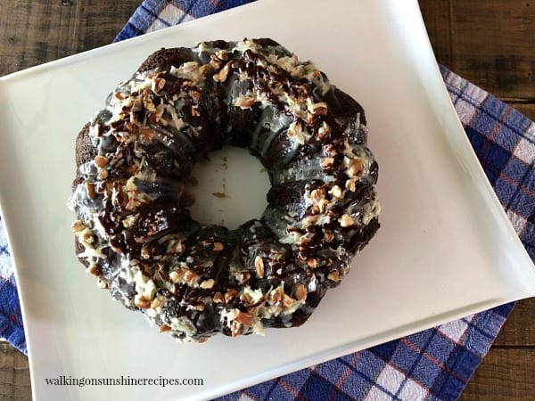 Delicious Dishes Recipe Party - Frozen Treats - Easy German Chocolate Cake from A Cake Mix from Walking on Sunshine | CookingInStilettos.com