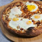 Epic Bacon Croque Madame Pizza | CookingInStilettos.com