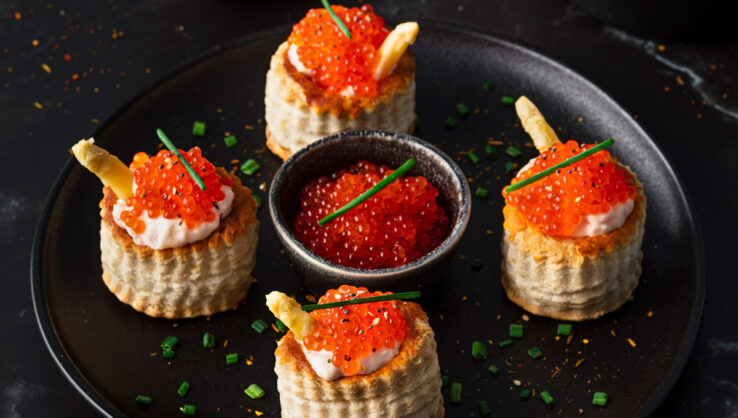Vol-Au-Vent with Red Caviar