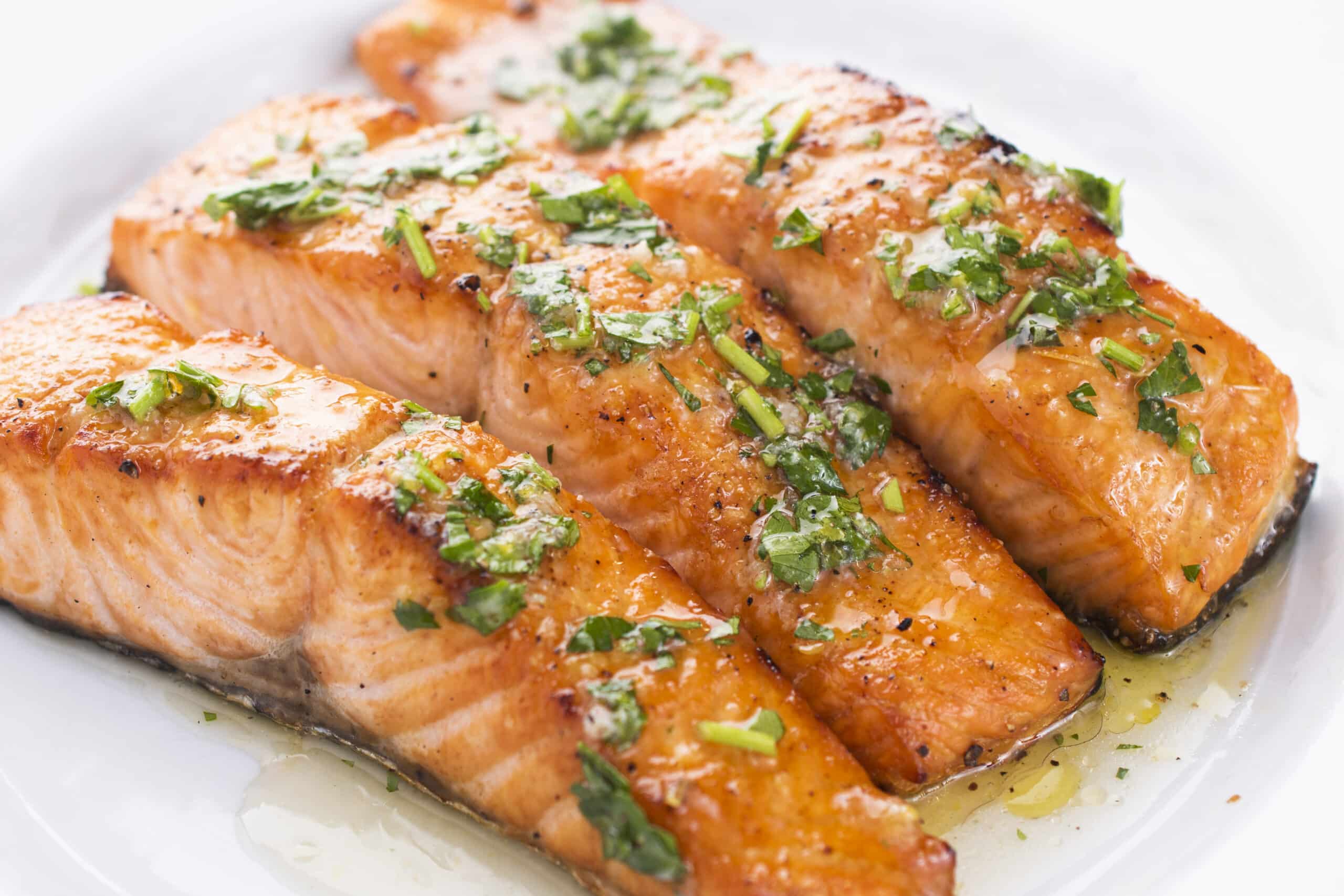 Grilled Salmon with Olive Oil and Herbs