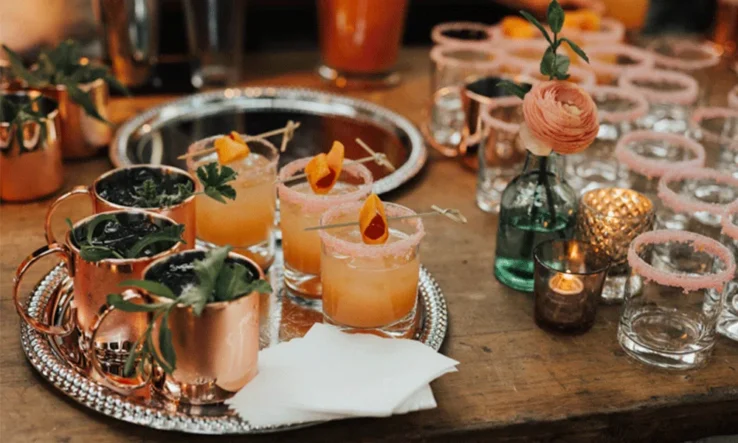 Implement Cocktails and Beverages into wedding menu